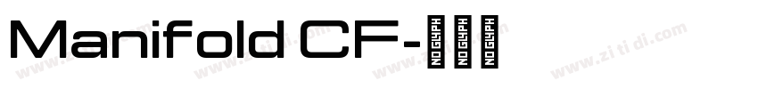 Manifold CF字体转换